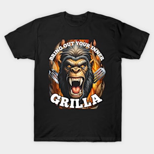 Grilla BBQ - Bring Out Your Inner Grilla T-Shirt